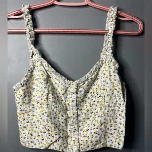 Button up cropped top